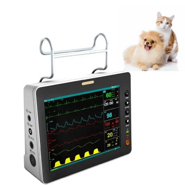 8 inch ambulance veterinary cardiac heart rate patient monitor (5)