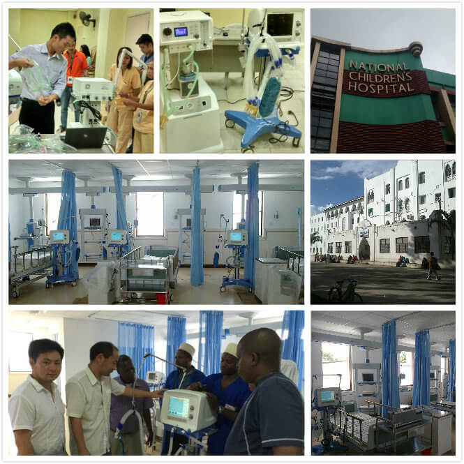 Mobile emergency ICU breathing ventilation machine S1100 (8)